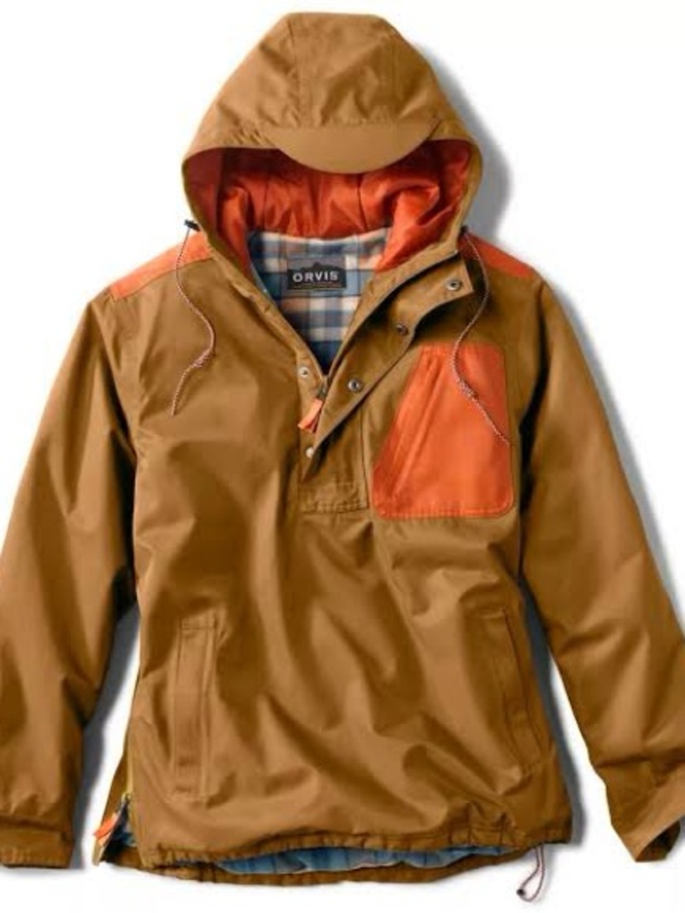 Orvis Quarter Zip Insulated Water Resistant Anorak Jacket Men’s L